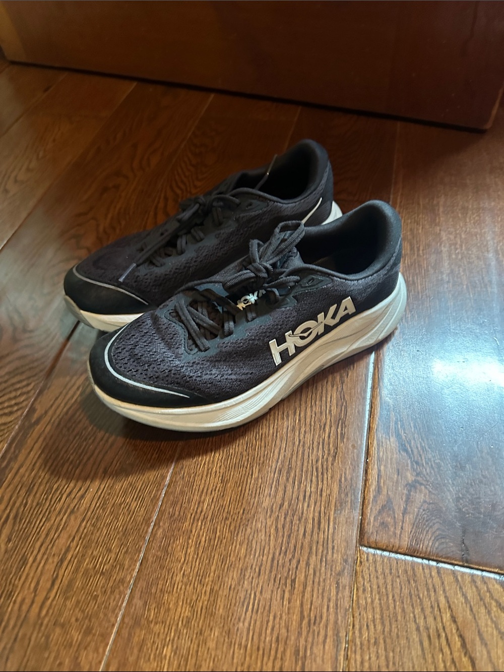 HOKA boys Black Running Shoes - Lightweight Cushioning
